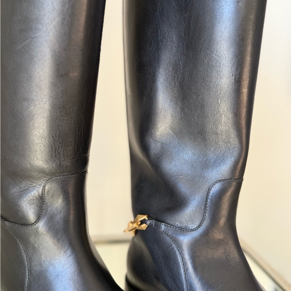 New Jimmy Choo Nell leather knee-high boots $1,695 39.5 - Picture 12 of 16